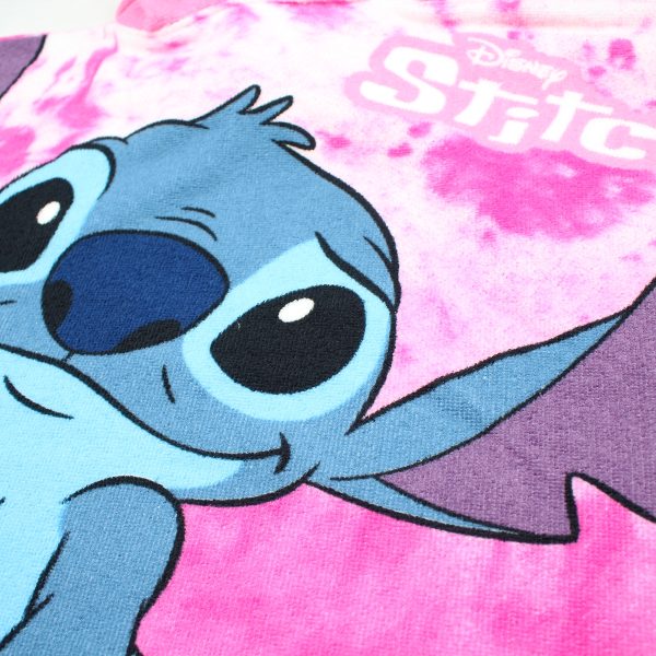 Badcape / Badponchol Disney Stitch paars
