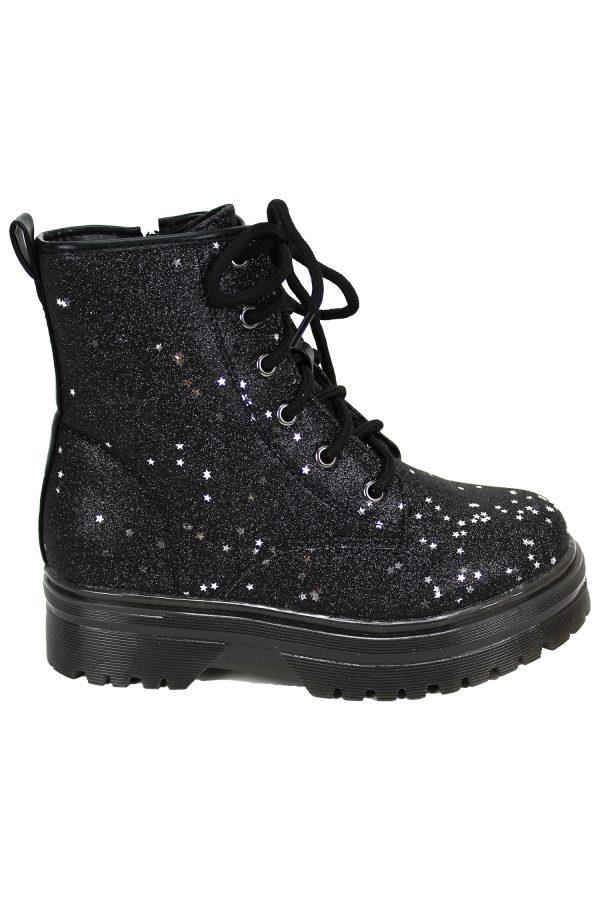 Boots Glitterx zwart