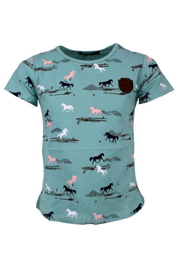 Shirtje Paarden groen