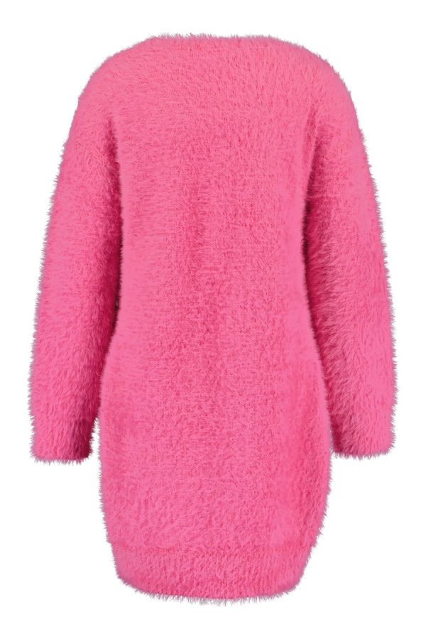 Jurkje Sweaterdress Blue Seven Glitter roze