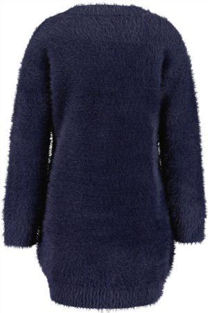 Jurkje Sweaterdress Blue Seven Glitter blauw