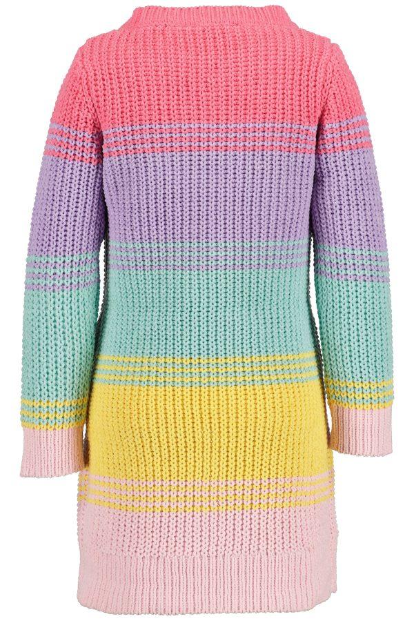 Jurkje Sweaterdress Blue Seven Regenboog