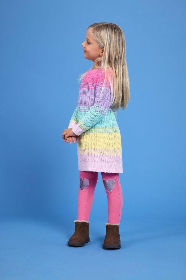 Jurkje Sweaterdress Blue Seven Regenboog