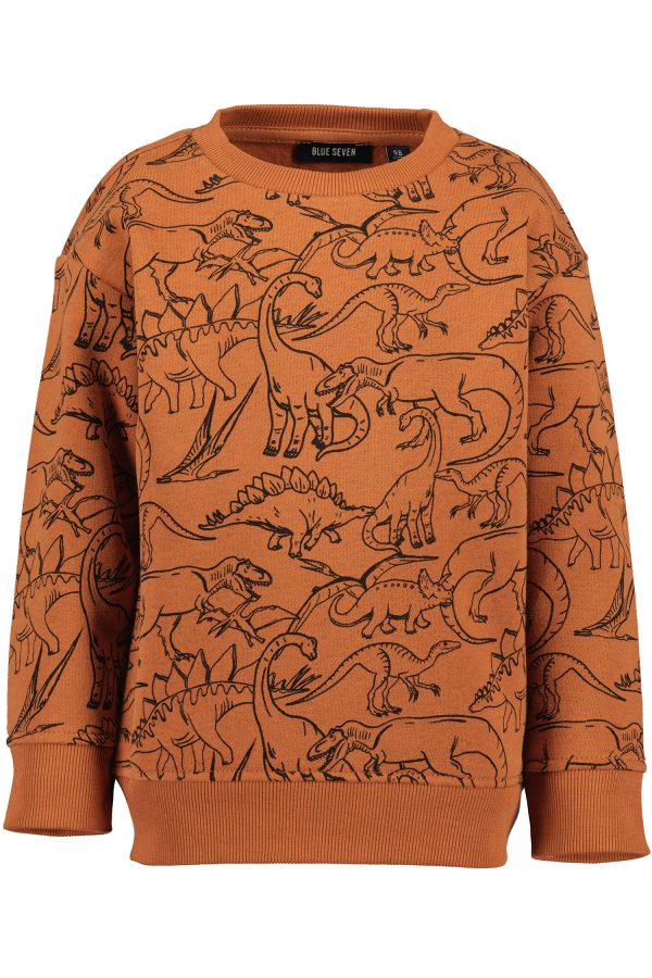 Sweater Blue Seven Dinosaurussen bruin