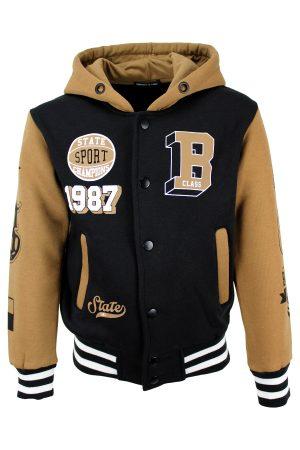 Bombervestje Baseball Limited bruin zwart