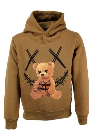 Hoodie Smiley Bear bruin