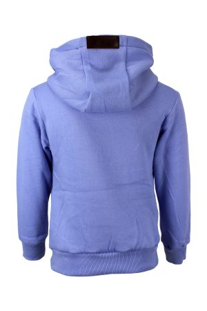 Hoodie glitter paard licht blauw