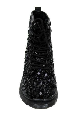 Boots Paillety Glitter zwart