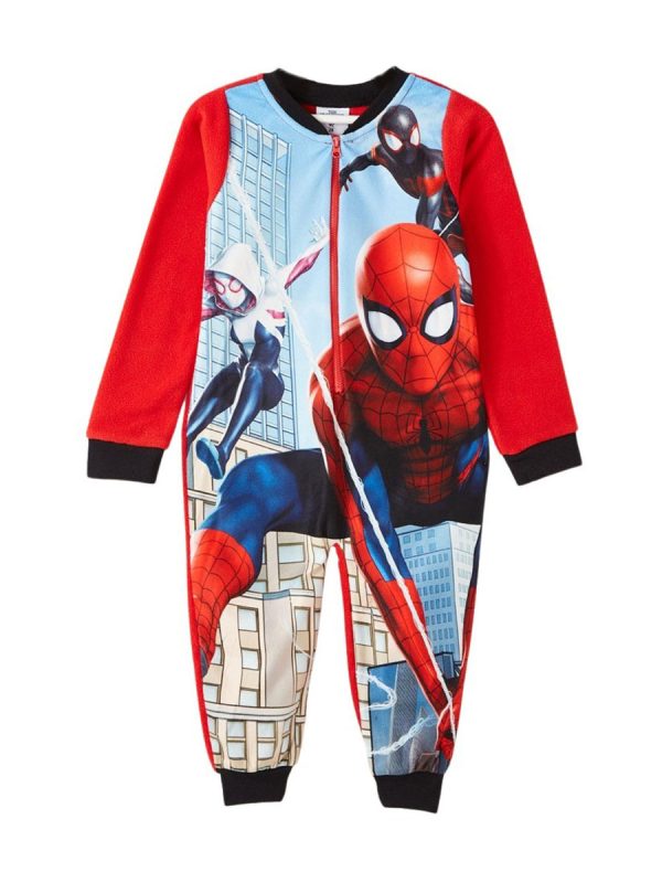 Onesie Spiderman rood