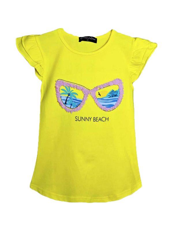 Shirtje Sunglasses geel