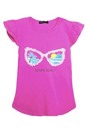 Shirtje Sunglasses roze